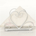 Porta-toalhas de papel moderno e simples em forma de coração